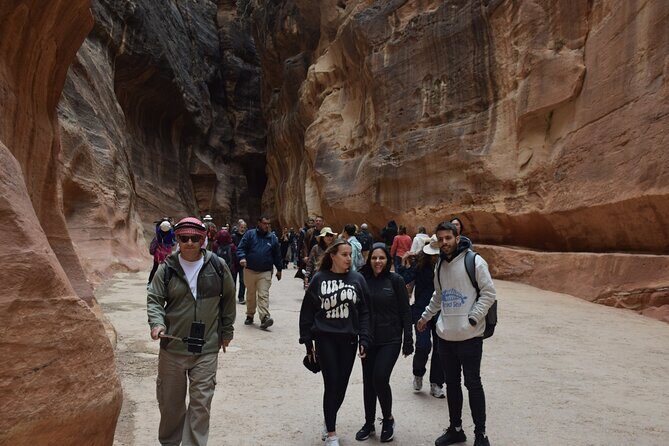 1 Day Tour to Petra From Eilat - Petra with a guide: the Siq is where the magic starts