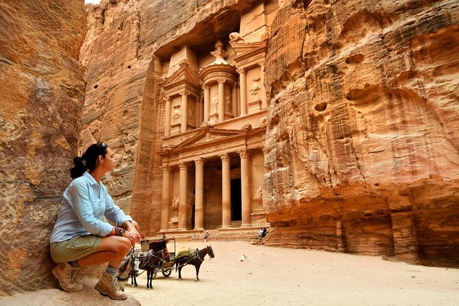 2-Day Petra from Eilat - Entering Petra Through the Siq and Finding the Treasury