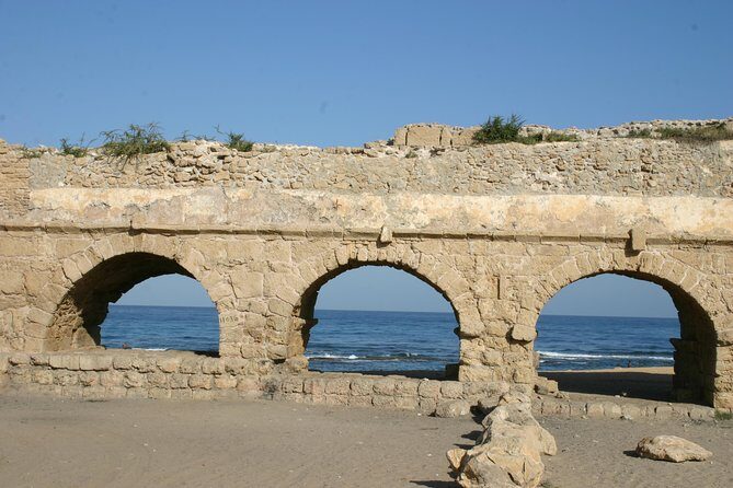 8-Night Israel Tour from Tel Aviv: Jerusalem, Dead Sea, Bethlehem, Nazareth, Northern Israel and Petra - Day 7: Akko (Acre) Crusader walls, Haifa views, Caesarea’s Roman theater, then flight to Eilat