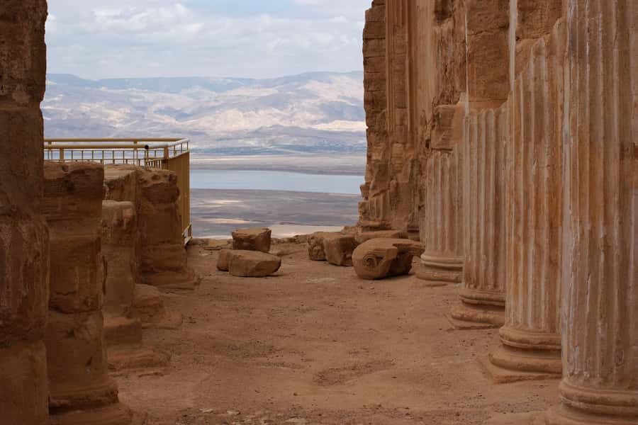 From Jerusalem: Masada and Dead Sea Tour - The Dead Sea in 2 hours: mud, salt, and your float window