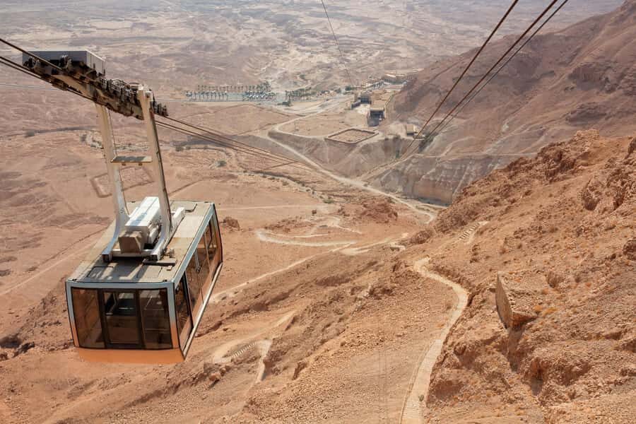 From Jerusalem: Masada Sunrise, Ein Gedi & Dead Sea Day Trip - Masada sunrise: cable car, steep ruins, and big views