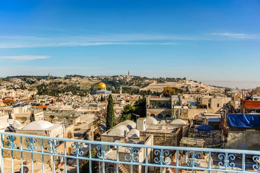 From Tel Aviv: Jerusalem and Bethlehem Guided Day Trip - Panoramas, then onward: the coach transfer toward Bethlehem