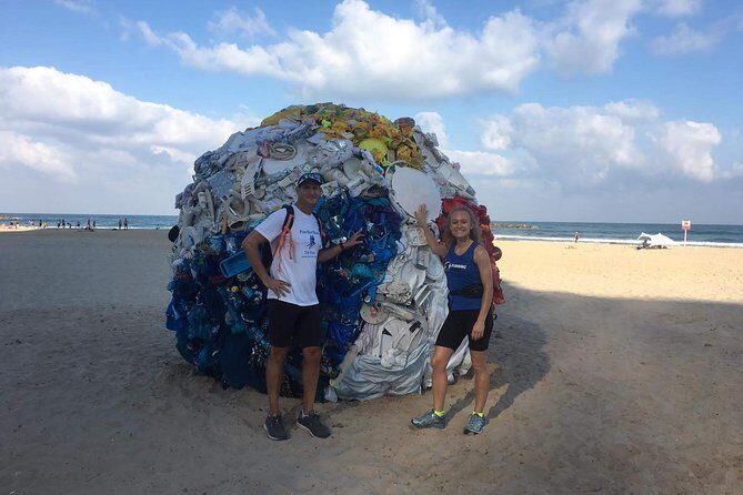 Running Tour - Tel Aviv Highlights 10KM - Atarim Square views over the marina and beach