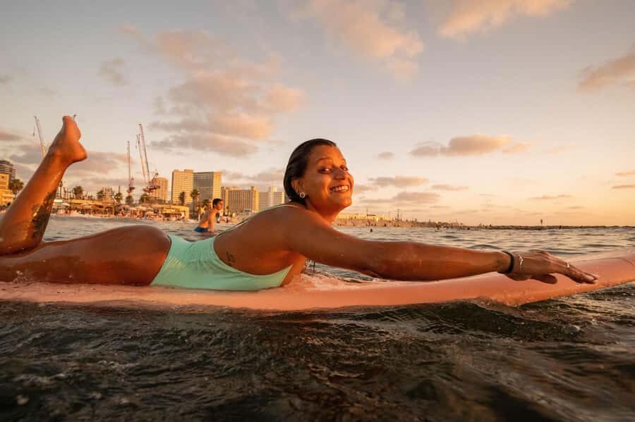 Tel Aviv: Professional Surfing Lessons at Beach Club TLV - The 1-Hour Plan: From Safety Talk to First Ride